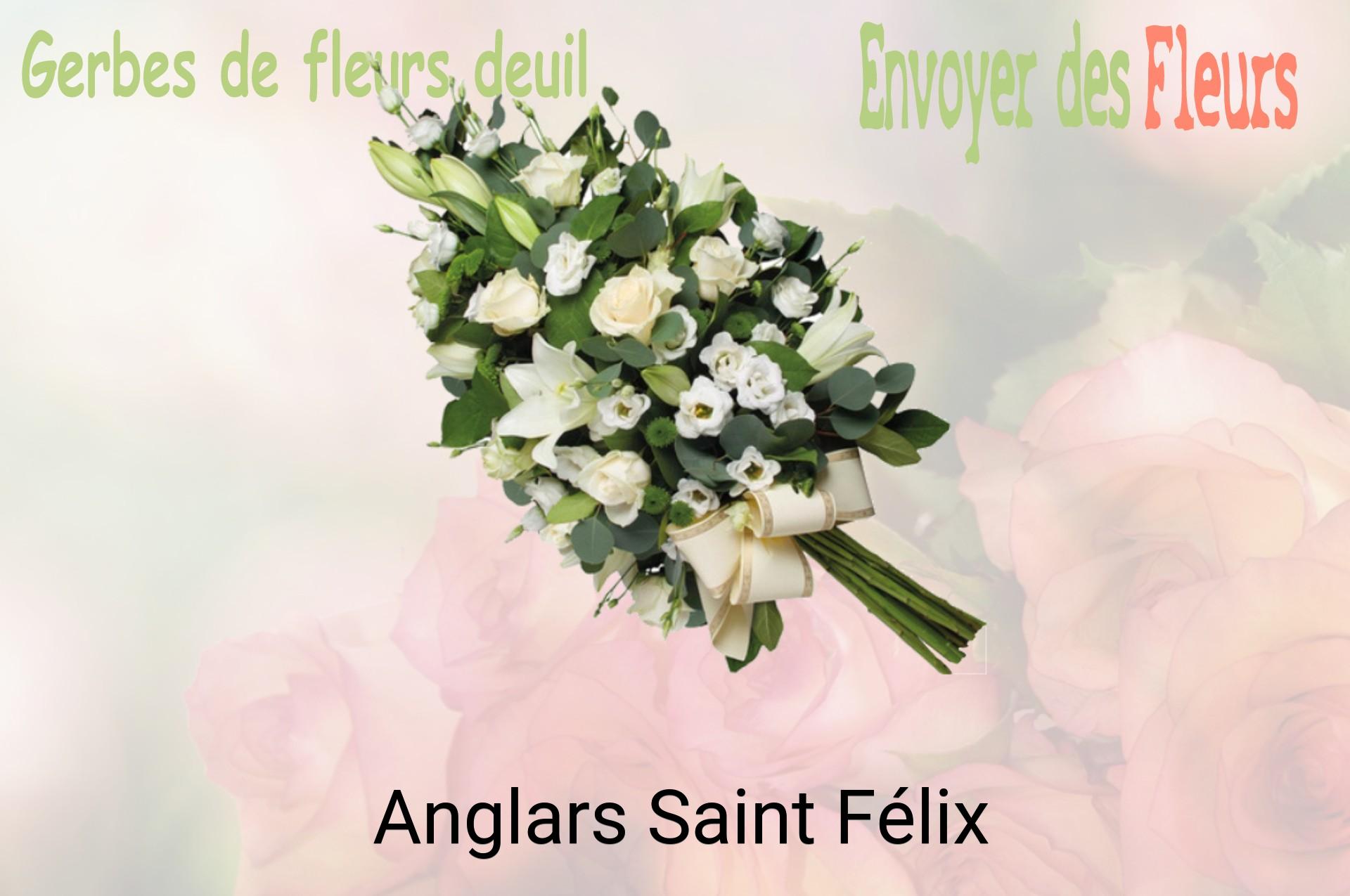 Gerbe de fleurs de deuil livrée à Anglars-Saint-Félix